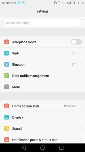 Select Wi-Fi