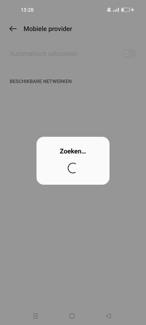 Wacht tot de zoekopdracht beëindigd is