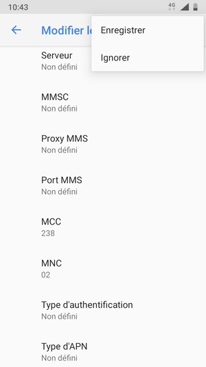 Sélectionnez Enregistrer