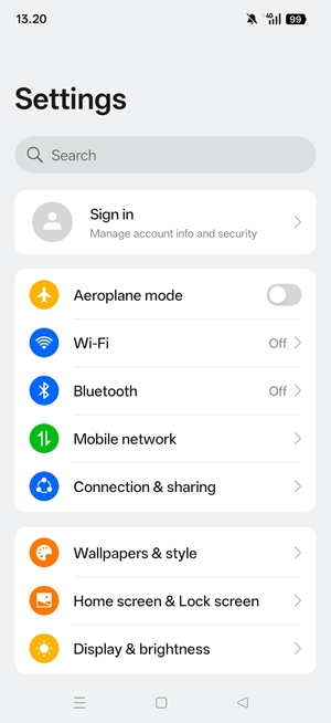 Select Wi-Fi