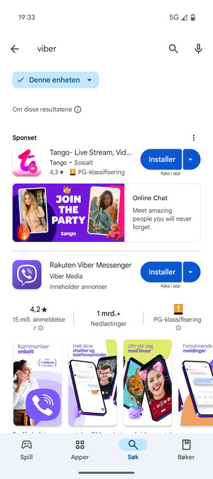 Velg app
