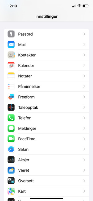 Bla til og velg Kontakter