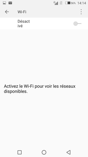 Activer le Wi-Fi