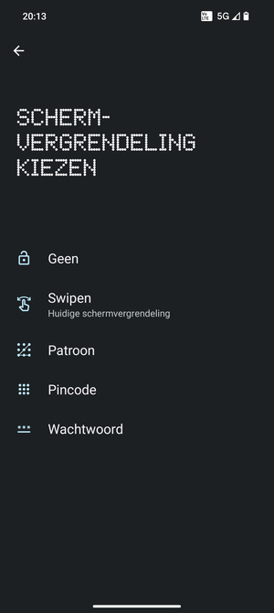 Selecteer Patroon