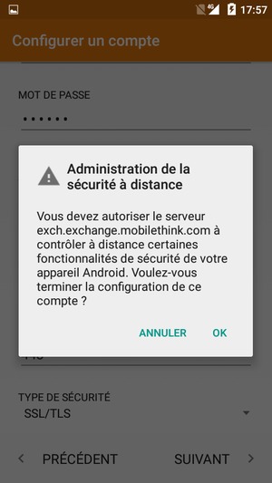 Sélectionnez OK