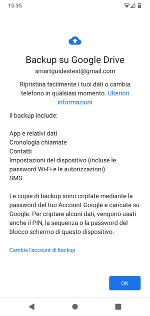 Seleziona OK