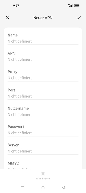 Geben Sie Internet-Informationen ein