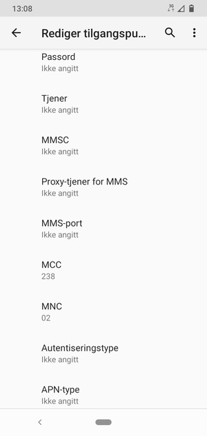 Bla ned og skriv inn MMS-informasjon