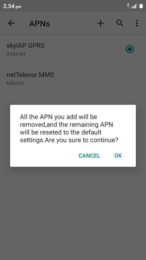 Select OK