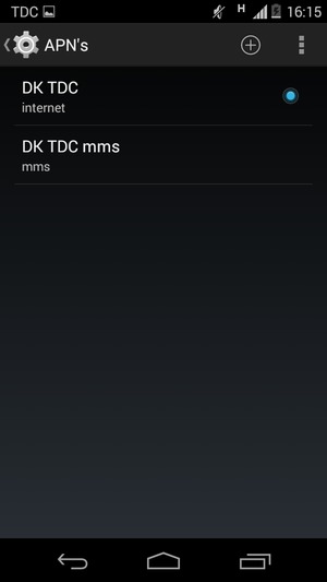 Selecteer de Menu-knop
