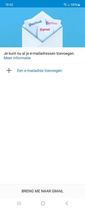 Selecteer Een e-mailadres toevoegen