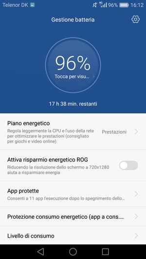 Seleziona Piano energetico