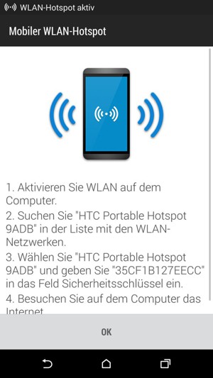 Wählen Sie OK