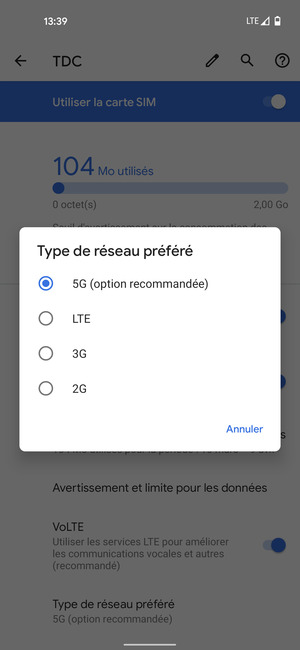 Sélectionnez votre option préférée