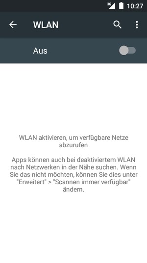 Schalten Sie WLAN ein