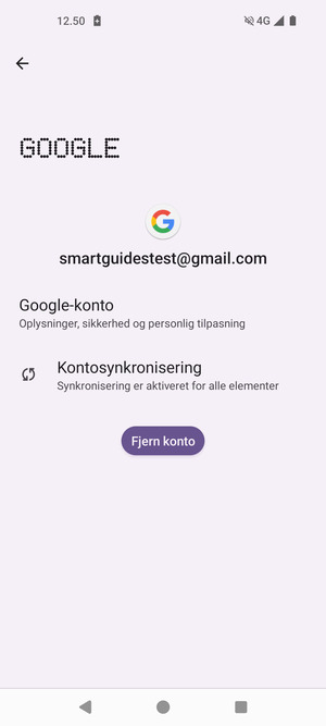Vælg Kontosynkronisering