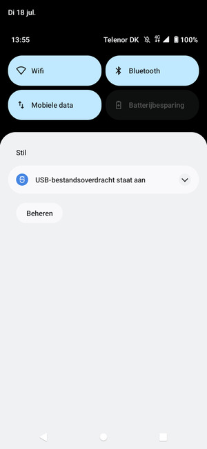 Schuif naar beneden in het bovenste menu opnieuw