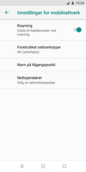 Slå Roaming på eller av