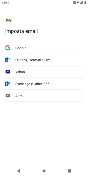 Seleziona Outlook, Hotmail e Live