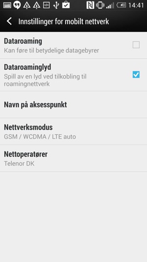 Velg Navn på aksesspunkt