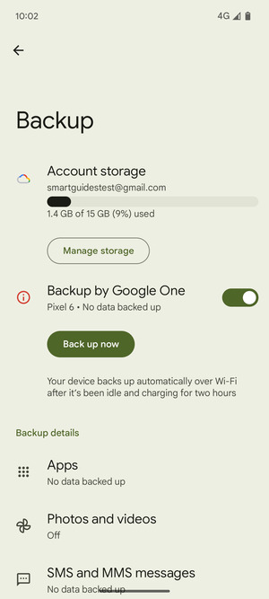 Select Account storage