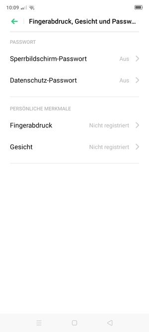 Wählen Sie Sperrbildschirm-Passwort