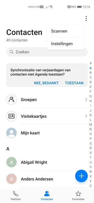 Selecteer Instellingen