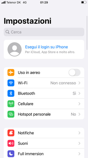 Seleziona Cellulare