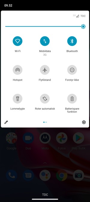 Slå Wi-Fi og Bluetooth fra