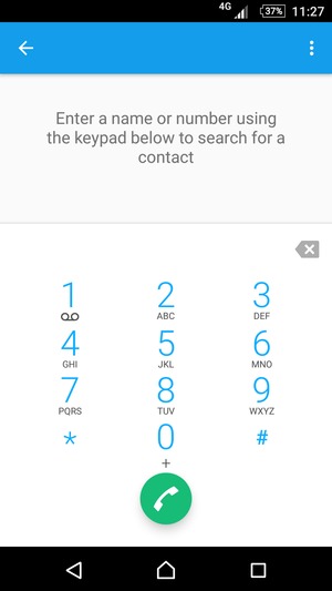 Press and hold the number 1