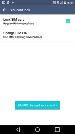 Your SIM PIN has been changed