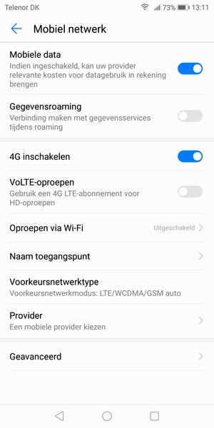 Selecteer Naam toegangspunt