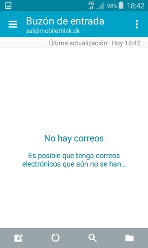 Su Gmail/Hotmail está listo para usar