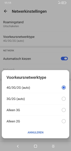 Selecteer uw voorkeursoptie