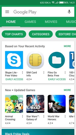 Select the Search bar