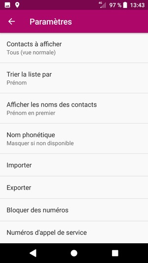 Faites défiler et sélectionnez Importer