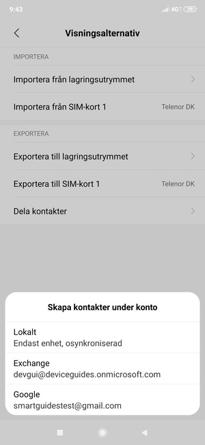 Tryck på ditt Google-konto