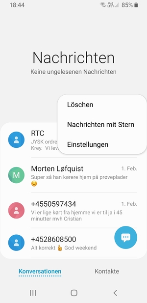 Wählen Sie Einstellungen