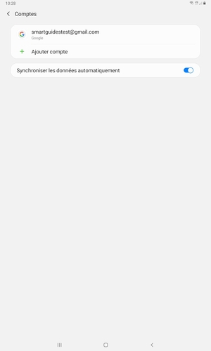 Sélectionnez votre compte Google