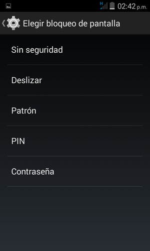 Seleccione Patrón