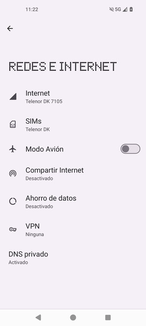 Seleccione Compartir Internet