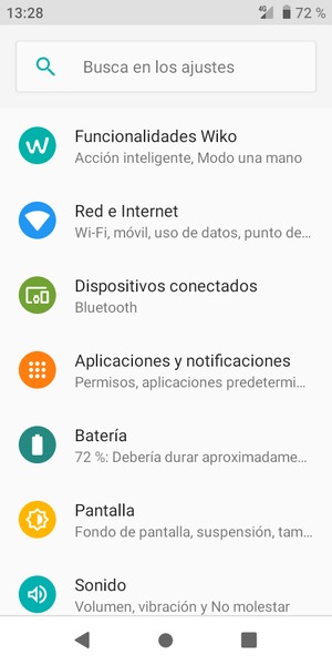 Seleccione Red e Internet