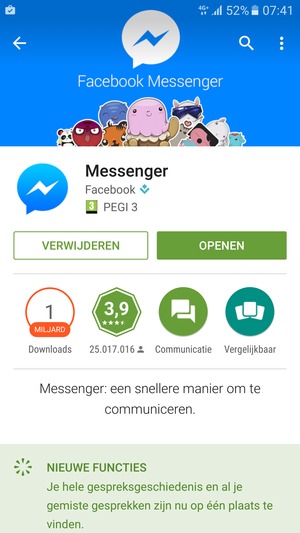 Selecteer OPENEN