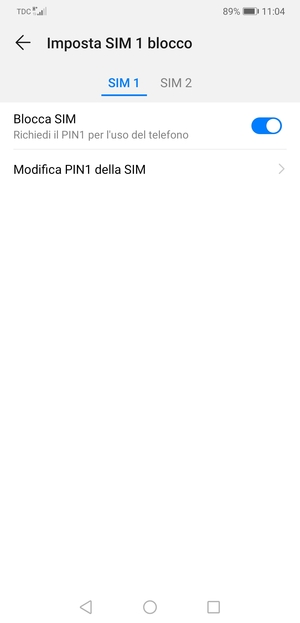 Il tuo PIN della SIM è stato modificato