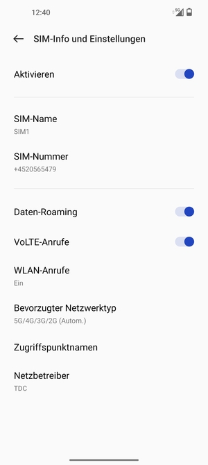 Schalten Sie Daten-Roaming an oder aus
