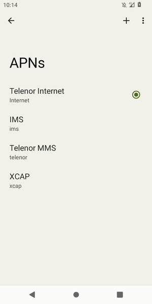 Select the Menu button