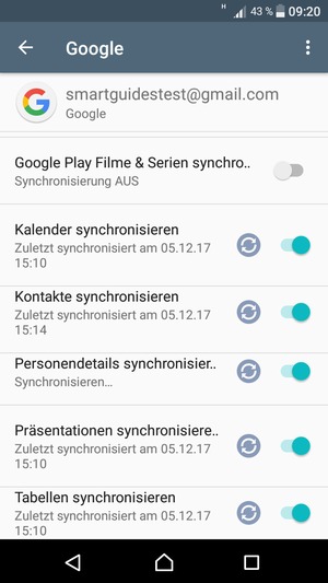 Ihre Daten werden synchronisiert