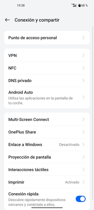 Seleccione Punto de acceso personal