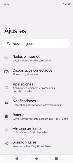 Seleccione Redes e Internet