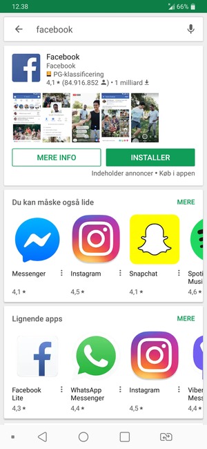 Vælg appen